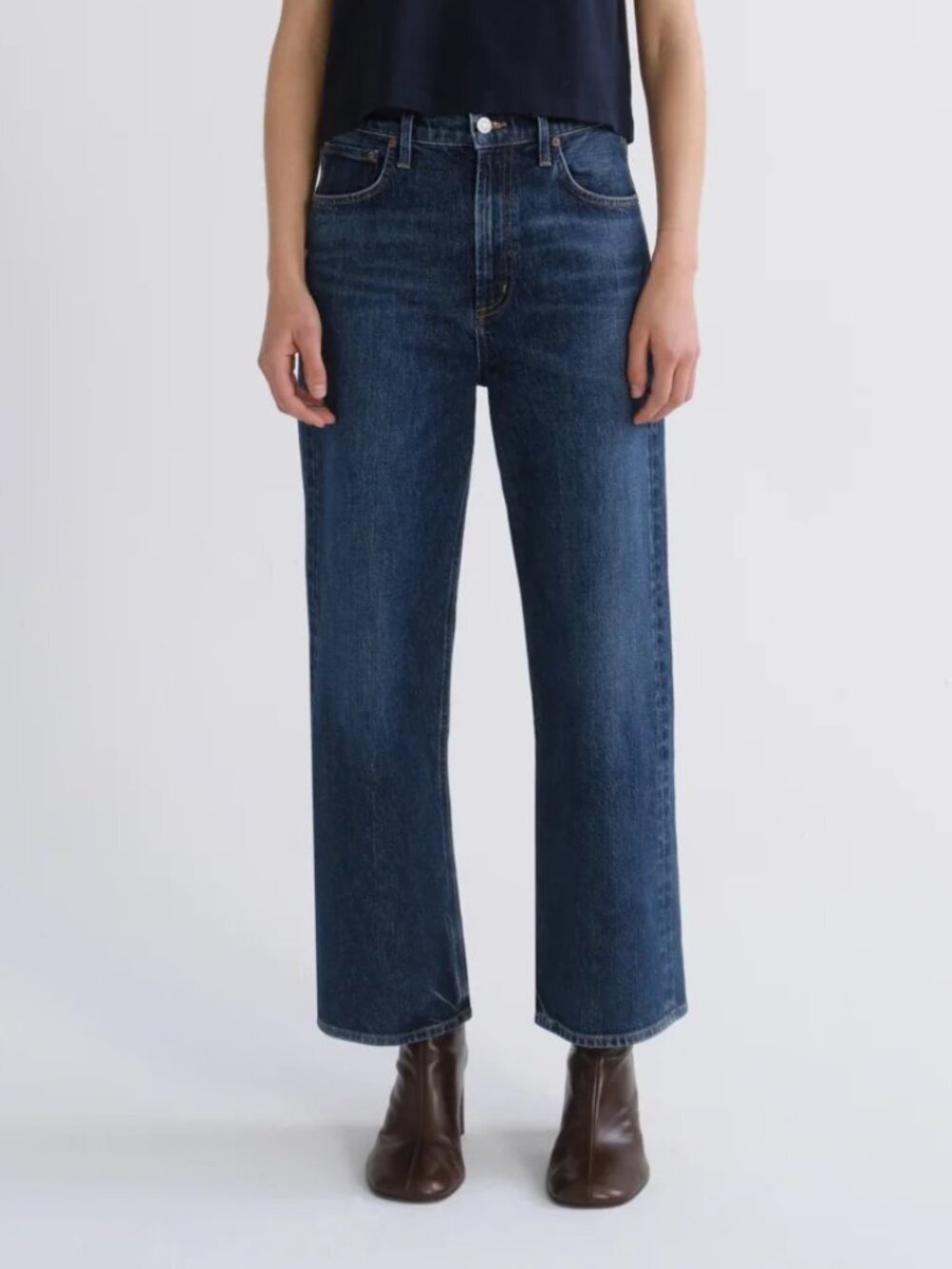 Agolde Ren High Rise Wide Leg Jean in Echo Size 31